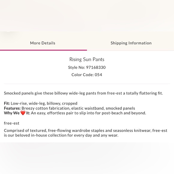 Free-est by Free People Rising Sun Wide-Leg Pants ~ Dawn Mauve - Picture 11 of 11